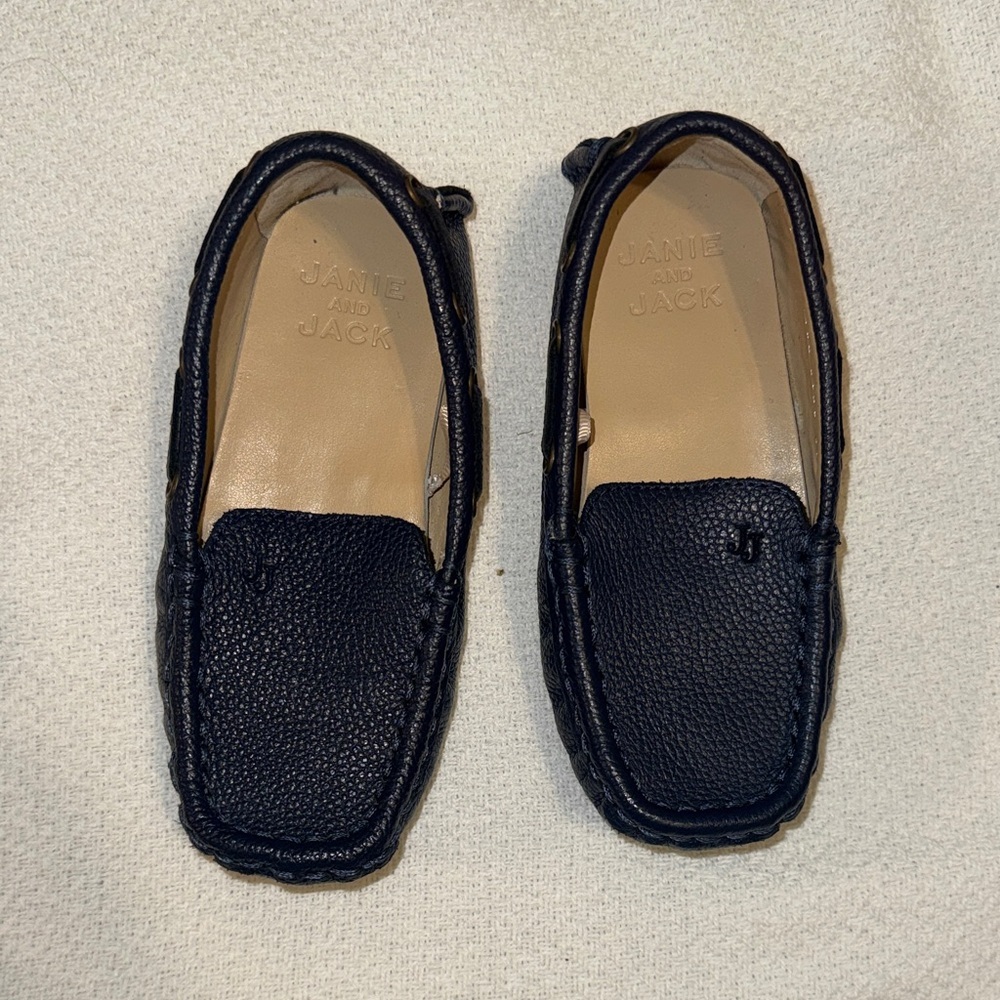 Janie and Jack Midnight Blue Moccasins Loafers NWOT